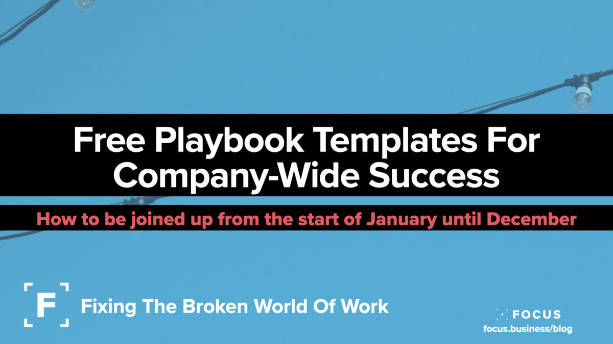 Playbook Template For Company-Wide Success